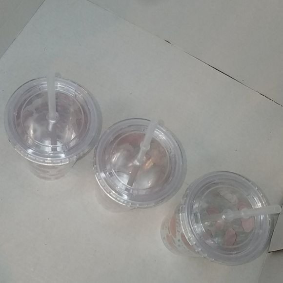 Fall Travel Tumbler Cold Cup Straw Autumn Cold Pumpkins Red Trucks Leaves16 OZ - Picture 4 of 6